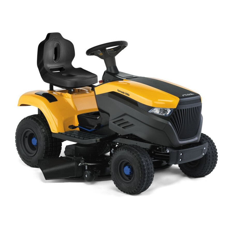 tractor de jardín a batería - tornado 598e