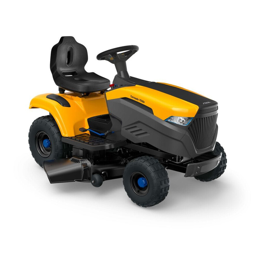 tractor de jardín a batería - tornado 7108e