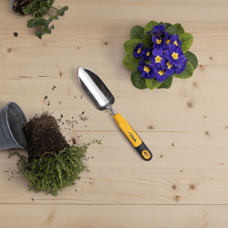 herramienta manual de jardinería - paleta trasplantadora